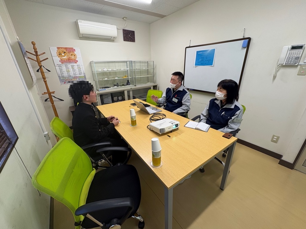 インターンシップ事業の様子(三興工業株式会社)