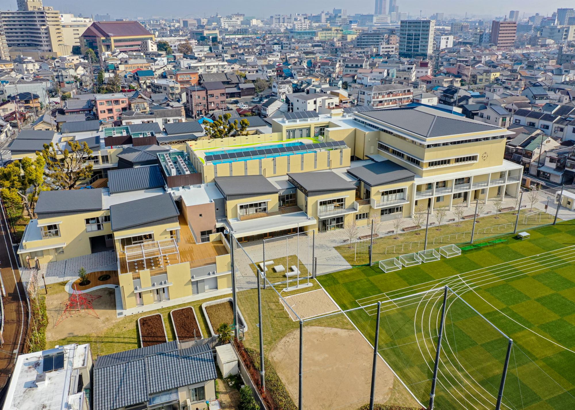 守口市立さくら小学校鳥瞰