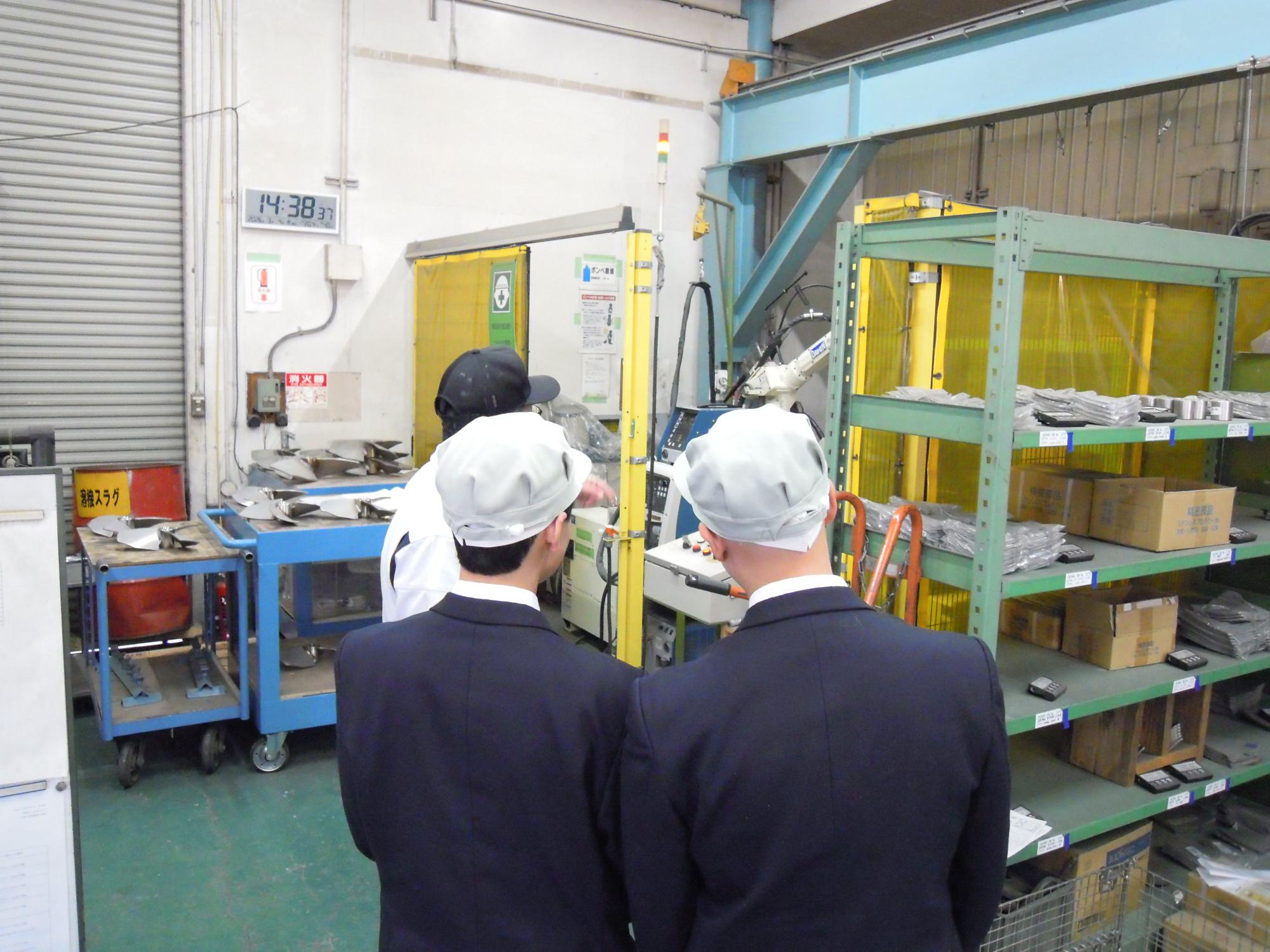 職場見学（佐竹マルチミクス）