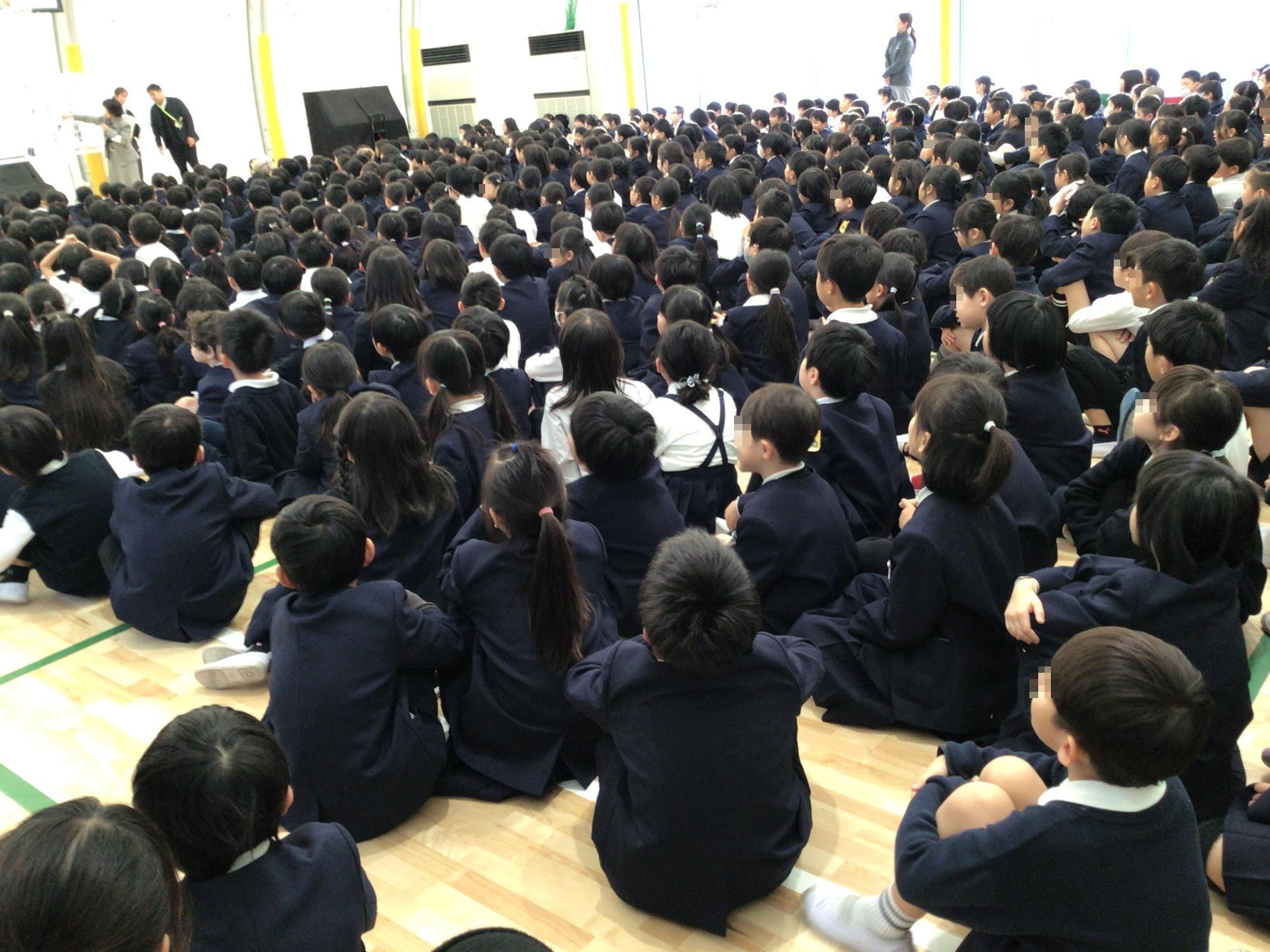 始業式の写真