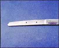 守居神社刀の刀のつかの部分を写した写真