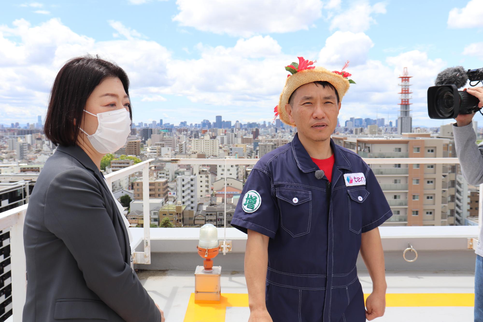 街かどトレジャーの撮影風景